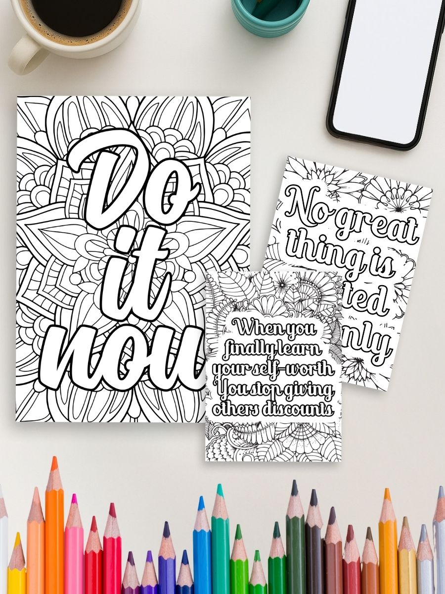 240 Motivational Quotes - Coloring Pages - Image 4