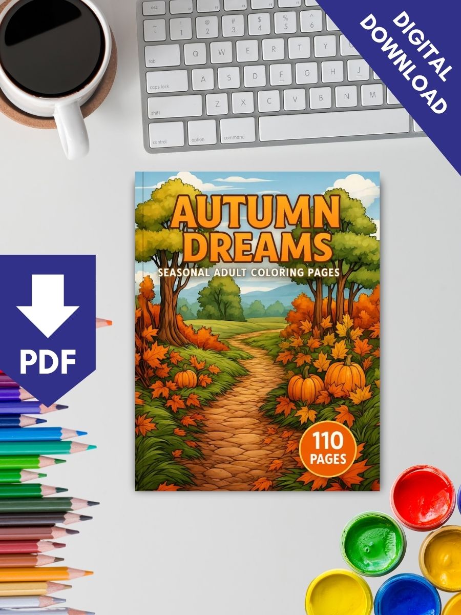 Autumn Dreams – 110 Seasonal Adult Coloring Pages - Image 2