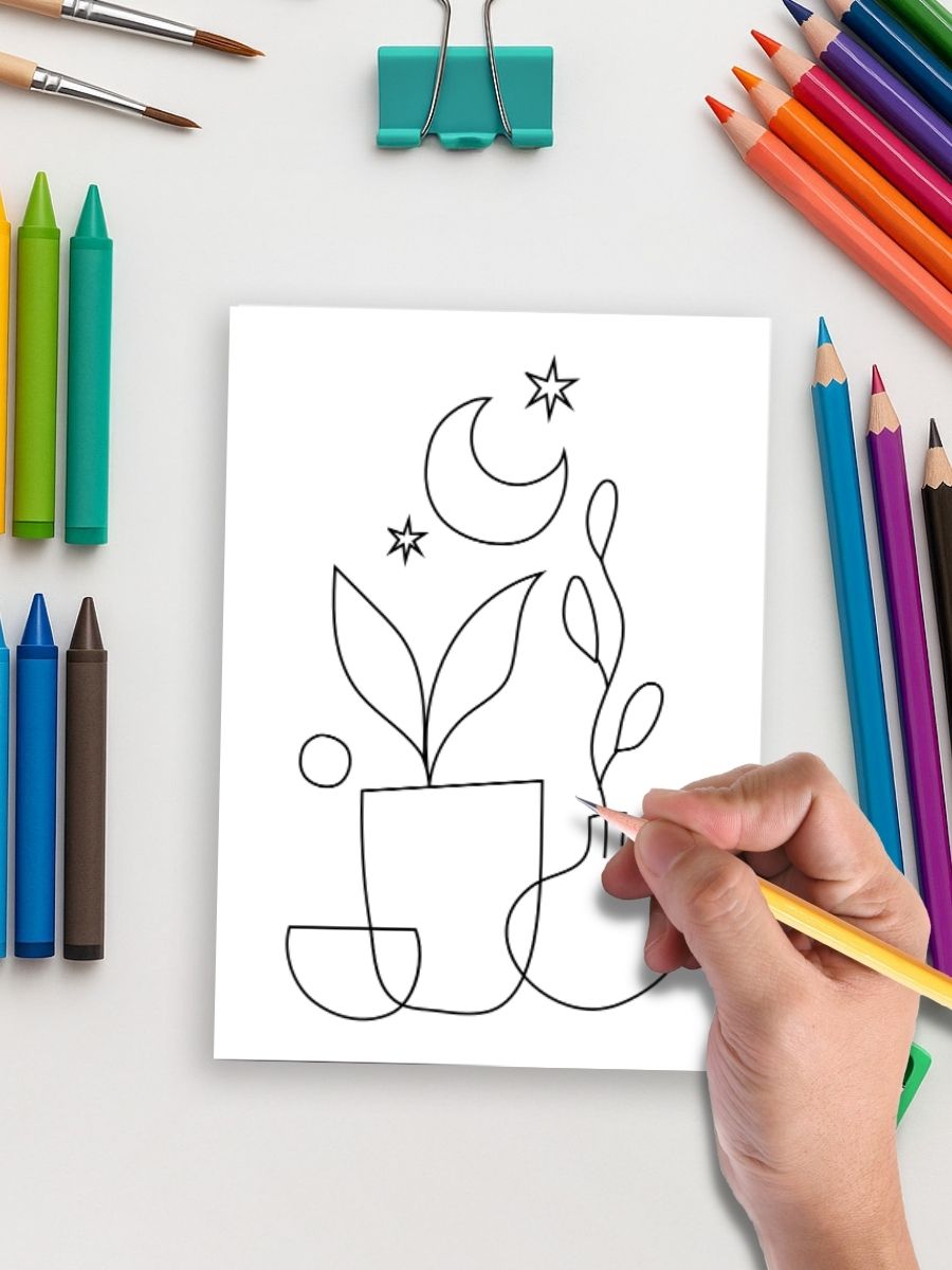 Boho Minimal – 110 Clean & Stylish Coloring Pages - Image 5