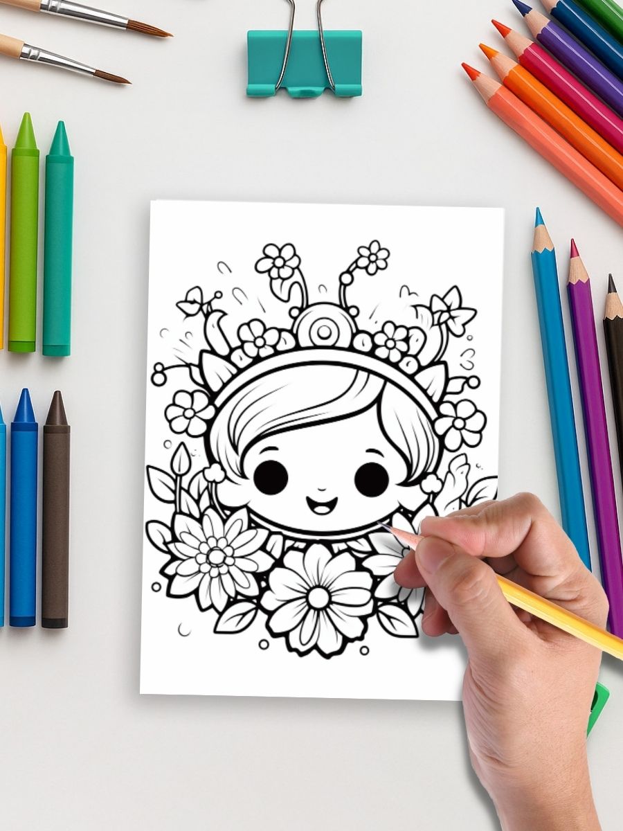 Kawaii Cuties – 130 Adorable Everyday Object Coloring Pages - Image 5