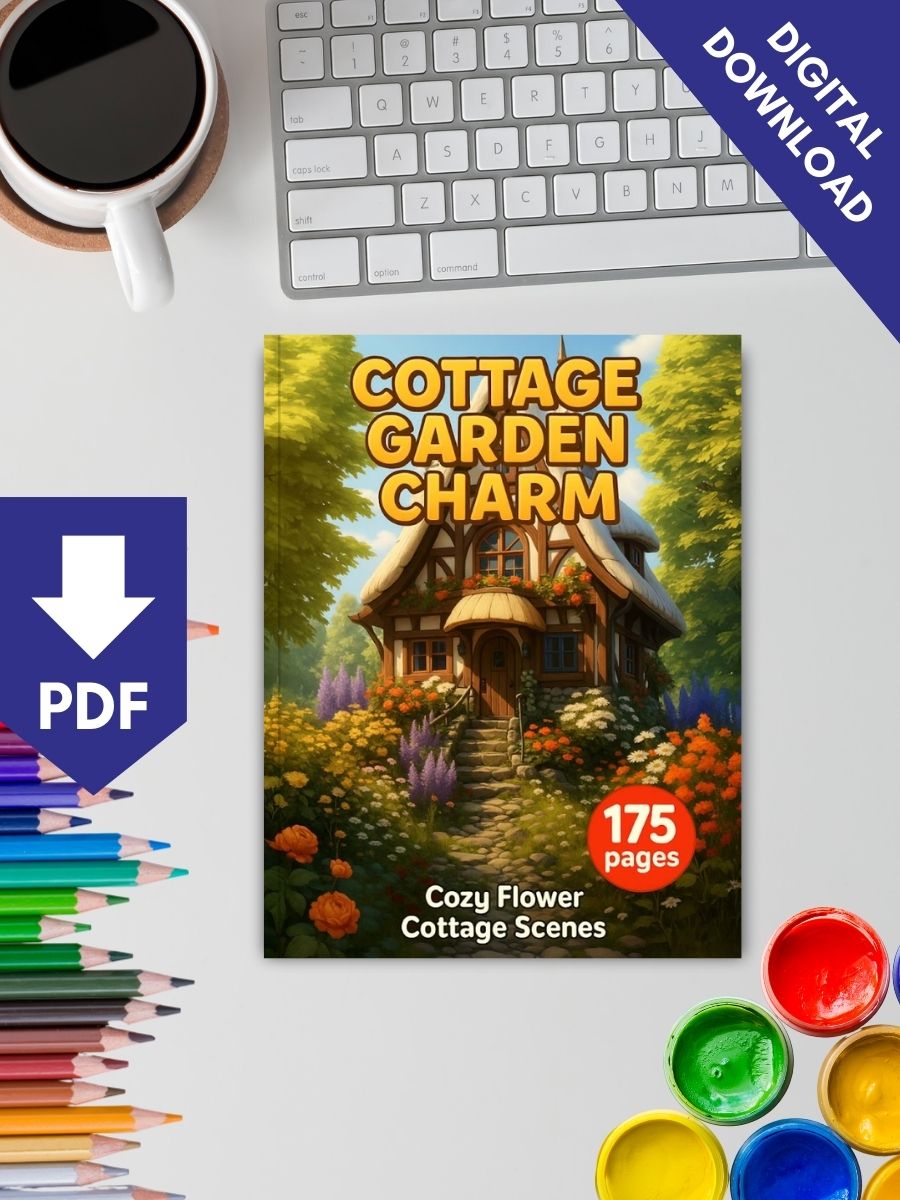 Cottage Garden Charm – 175 Cozy Flower Cottage Scenes - Image 2