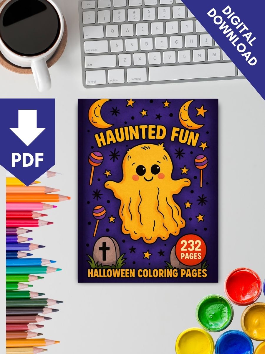 Haunted Fun – 232 Halloween Coloring Pages for All Ages - Image 2