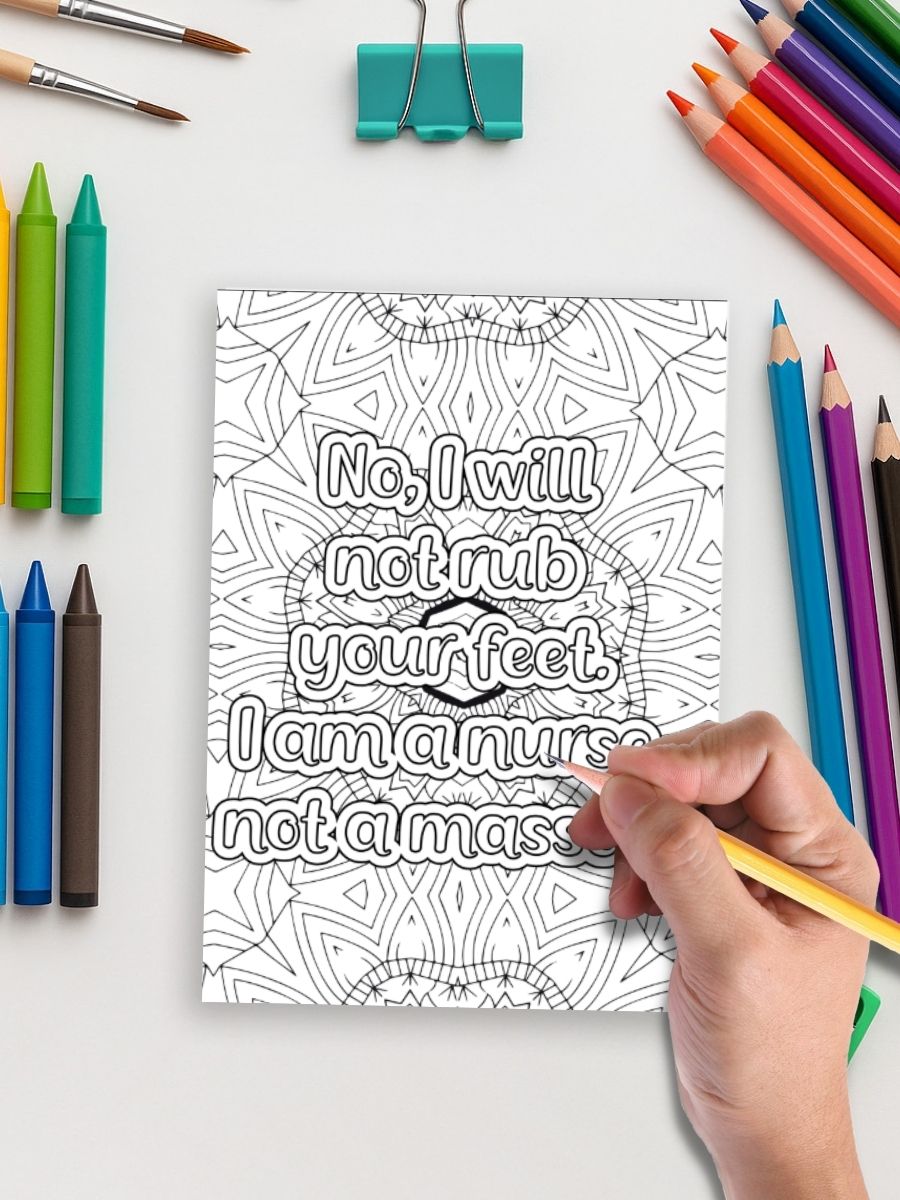 Mandalas for Nurses – 25 Heartfelt Quote Pages - Image 5